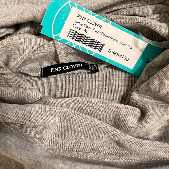 Women’s NWT Pink Clover Brushed Knit Sweater Size Medium - Picture 3 of 4